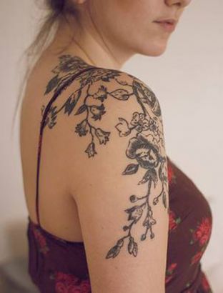 Girls Vine tattoo designs
