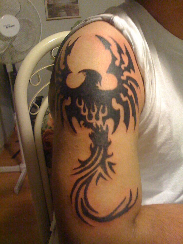 Phoenix Tattoo Men Tribal phoenix tattoos