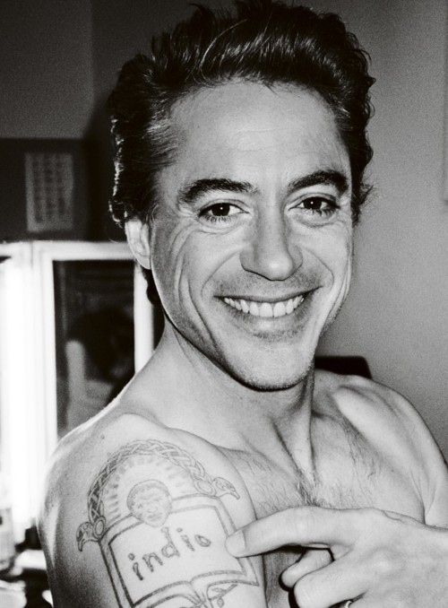 Robert Downey Jr Tattoos Tattoos of Robert Downey Jr