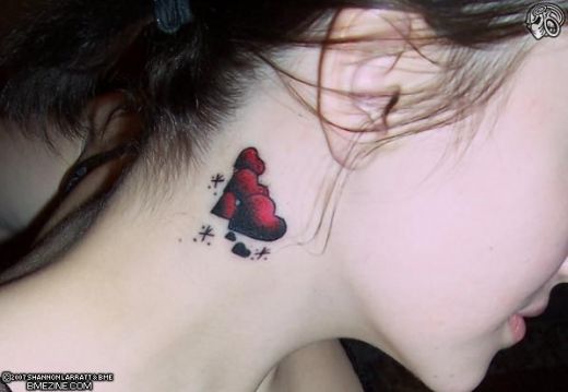 behind the ear tattoo designs, behind the ear tattoos,cute behind the ear girls tattoos , tattoo behind the ear