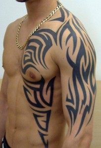 Men Tribal Chest Tattoo Designs   Men Tribal Chest Tattoo Designs 204x300 