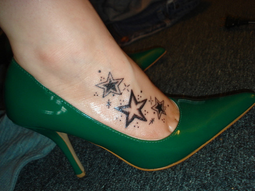 popular star foot tattoo designs,star foot tattoos ideas, top star tattoo on foot, foot star tattoo designs images