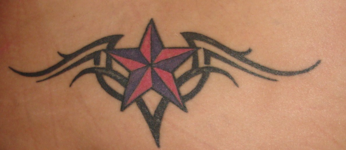 star tribal tattoo designs for women