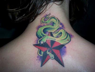awesome star tattoo designs, 3D star tattoo designs,3d star tattoos for girls,awesome 3d star tattoos