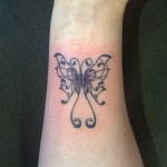 A Butterfly Tattoo on Wrist Designs, tattoo designs, tattooing, tattoos, designs, piercing, ink, pictures, images, Butterfly Wrist 