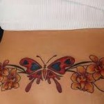 Butterfly and Flower Tattoo Designs, tattoo designs, tattooing, tattoos, designs, piercing, ink, pictures, images, Butterfly and Flower