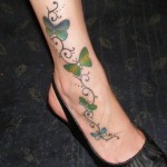 Butterfly ankle Tattoo Designs, tattoo designs, tattooing, tattoos, designs, piercing, ink, pictures, images, Butterfly ankle