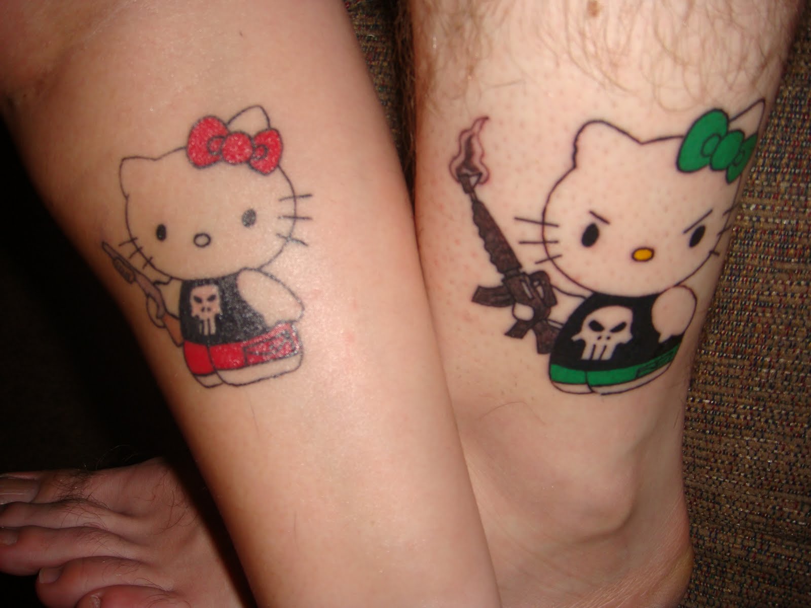 3. "Matching Tribal Couple Tattoos" - wide 2