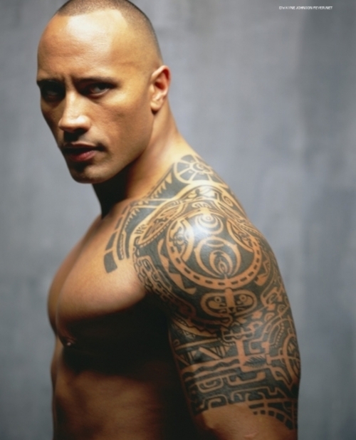 Dwayne Johnson (The Rock) Body Tattoo