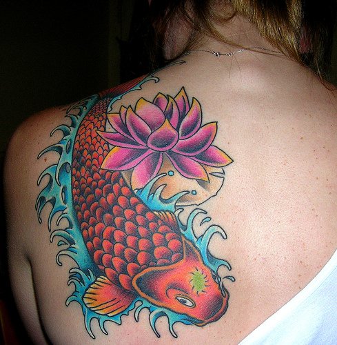Koi Tattoos, Koi Tattoo on Arm, Koi Fish Tattoo