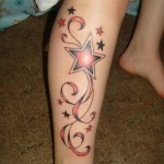 Stars Tattoo, Sooting Star, Historic Star, Pentagram, Hexagram, 