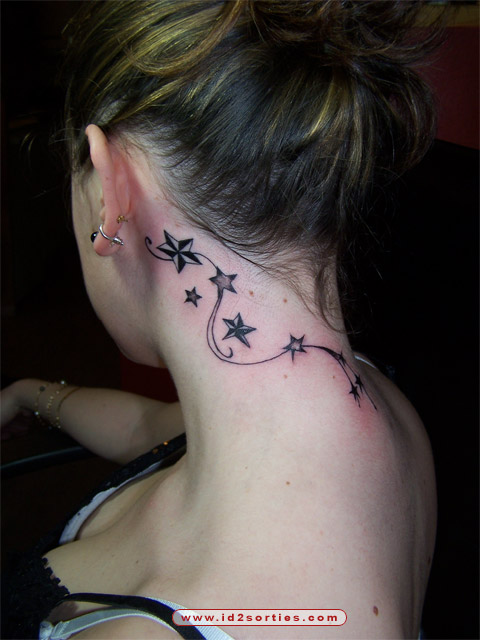 Stars Tattoo, Sooting Star, Historic Star, Pentagram, Hexagram,