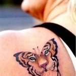 Tiger Butterfly Tattoo Designs, tattoo designs, tattooing, tattoos, designs, piercing, ink, pictures, images, Tiger Butterfly 