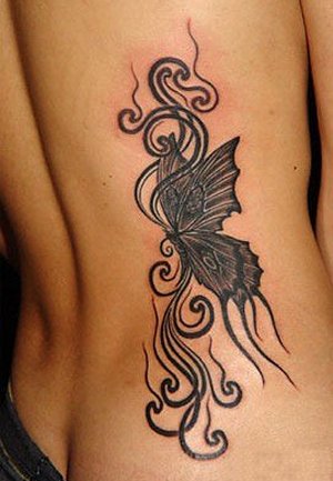 Tribal Butterfly Tattoo Designs, tattoo designs, tattooing, tattoos, designs, piercing, ink, pictures, images, Tribal Butterfly