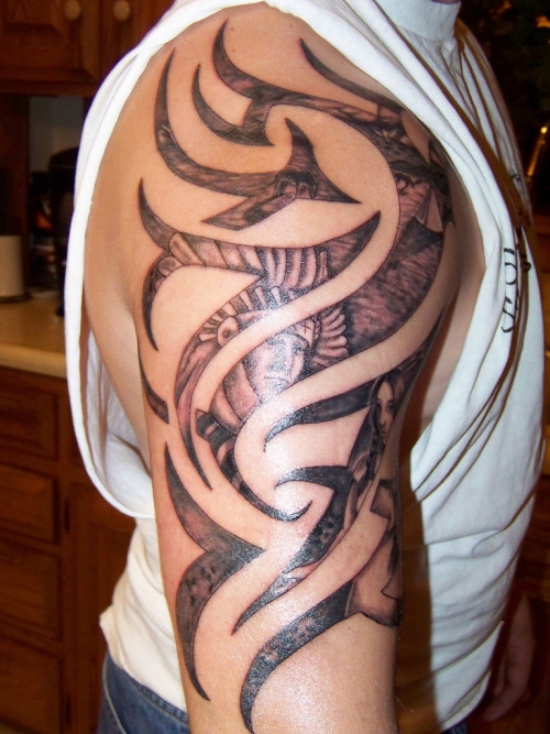 Tribal Sleeve Tattoos Designs Images Meaning