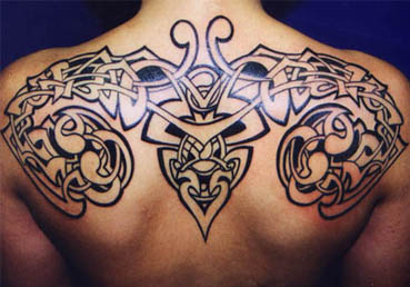 Upper Back Tribal Tattoos Designs, tattoo designs, tattooing, tattoos, designs, piercing, ink, pictures, images, Upper Back