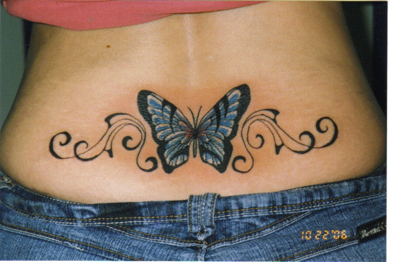 Butterfly Tattoos On The Back