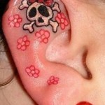 Ear-Skull-Design-Tattoo-6