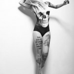 Girl-Leg-Awful-Skull-Tattoo-5