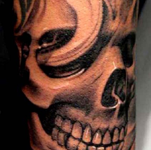 Horrible Skull Tattoo