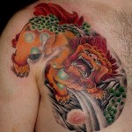 Japenese-Fu-Dog-And-Lion-Tattoos2