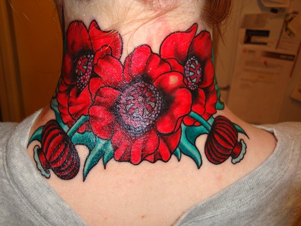 Small Red Poppy Tattoo - wide 8