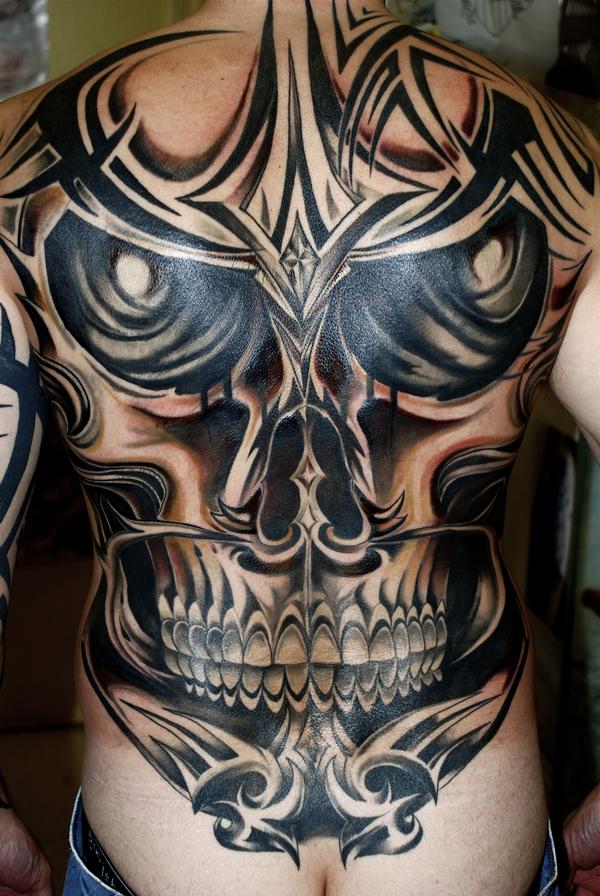 Tribal Skull Tattoos