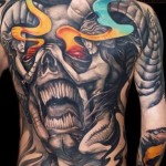 Tribal-Skull-back-Tattoos-4
