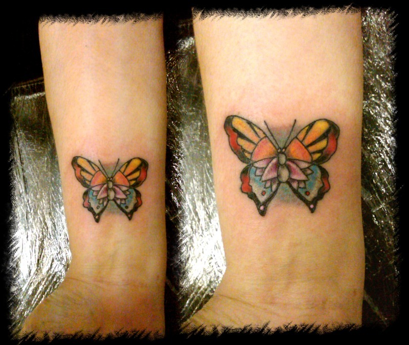 Wrist Butterfly Tattoos